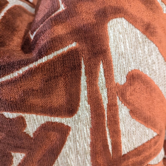 Abstract Rust Throw Pillow Set - Picture 3 of 4